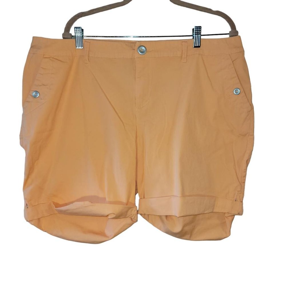 Lane Bryant Peach Cotton Blend Shorts Women Size 20